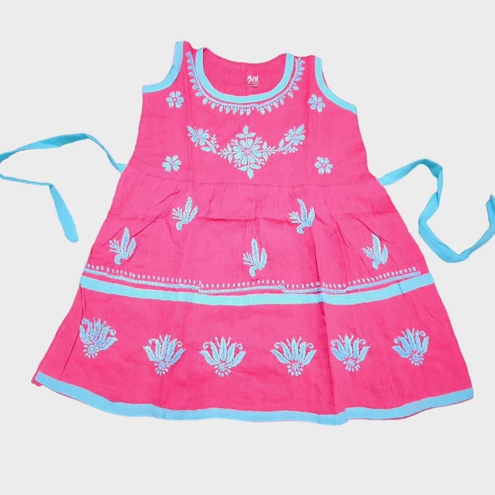 Asta Selections - Hand Embroidered Girl's Cotton Kurti/dress
